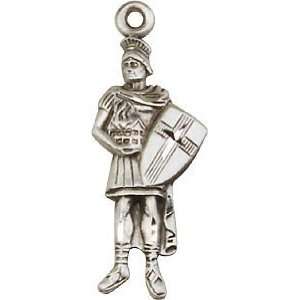  St. Florian Sterling Figure Medal: Jewelry
