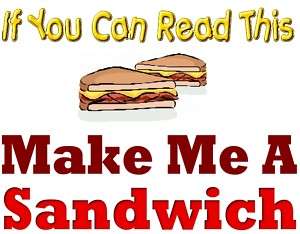 If You Can Read This Make Me A Sandwich Novelty Apron  