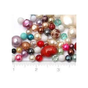  Multi Mix Vintage Czech Glass Pearl Loose Beads Grab Bag 
