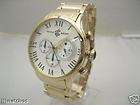 RocaWear Oversize Chronograph Men Gold Watch RG105710 items in Watches 