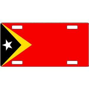 East Timor Flag Vanity License Plate