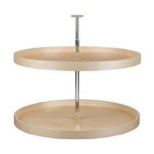  18in Full Circle Banded Wood Lazy Susan 2 shelf Set: Home 