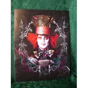  Tim Burton Alice in Wonderland Mad Hatter Folder 