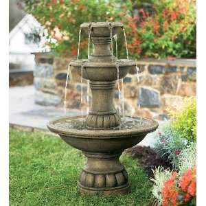   Outdoor Water Fountain with Adjustable Waterflow: Patio, Lawn & Garden