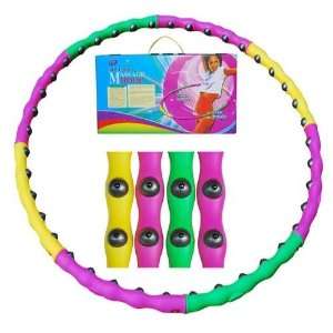 40pcs magnetic massage hoop lose weight hula hoop removable 