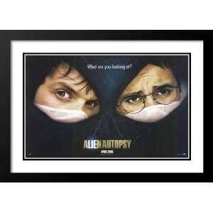 Alien Autopsy 20x26 Framed and Double Matted Movie Poster   Style A 