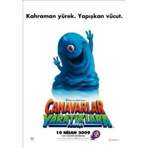 Monsters vs. Aliens (2009) 27 x 40 Movie Poster Turkish Style A 