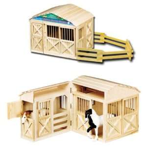  Wood Folding Barn Horse Stable Toy: Office Products