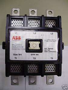 ABB CONTACTOR SIZE W4 230 AMP 600 VOLT  