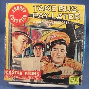 Castle Films Abbott and Costello Take Bus Pay Later  