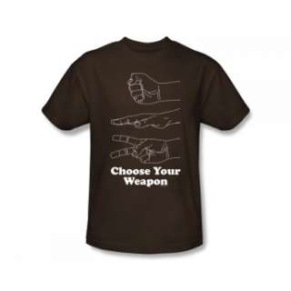 Rock Paper Scissors Choose Your Weapon Funny T Shirt Tee  