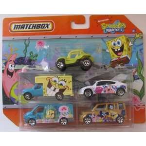  Matchbox Nickelodeon Cars 5 pack Spongebob Squarepants 