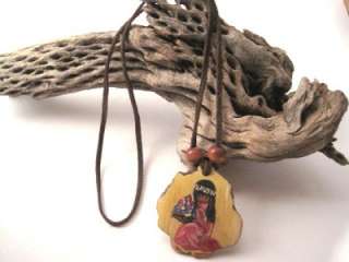 Ted DeGrazia FLOWER GIRL Necklace OH HAPPY DAY Pendant  