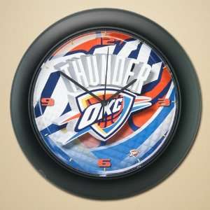   : Oklahoma City Thunder High Definition Wall Clock: Sports & Outdoors