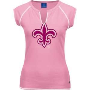    New Orleans Saints Womens Pink Ditto Top