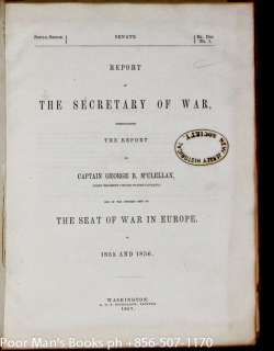 REPORT OF THE SECRETARY OF WAR, COMMUNICATING THE REPORT OF CAPTAIN 