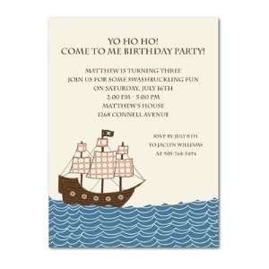  Birthday Party Invitations   High Seas By Kate Birdie 