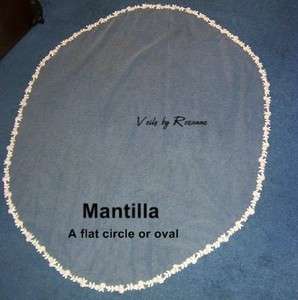 Wedding Veils Elbow Length Mantilla Chiffon Custom Made $60.00 to $258 