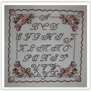 Victorian Sampler   PREORDER COMPLETED CROSS STITCH  