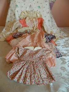 Mixed Lot Of Vintage Doll Clothes  Six Dresses  