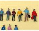 painted figures 1:150 scale model train set people x100  