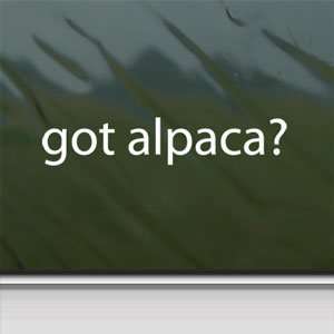 Got Alpaca? White Sticker Farm Animal Llama Laptop Vinyl 