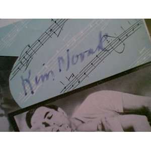   Sheet Music Signed Autograph The Eddy Duchin Story
