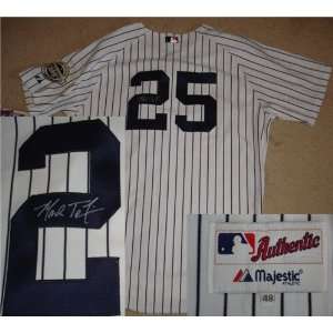   /Hand Signed New York Yankees Authentic Jersey: Sports & Outdoors