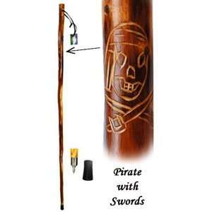  55 Walking Stick with Pirate with Sword Toys & Games