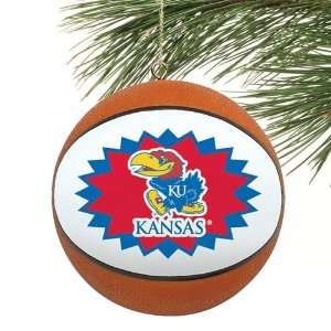  Kansas Jayhawks Mini Replica Basketball Ornament: Sports 