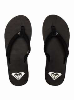 Roxy Womens Wave Beach Walk Sandals Black Thong Flip Flops Flats 