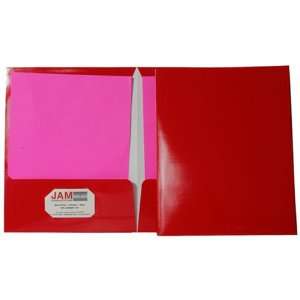   Pocket Red Glossy Presentation Folder (9 1/2 X 11 1/2)   100 per box