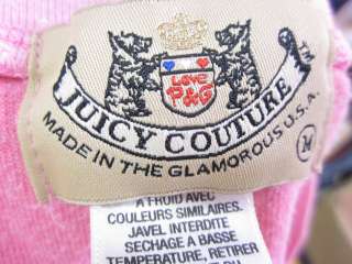 JUICY COUTURE Terry Cloth Drawstring Micro Mini Skirt M  