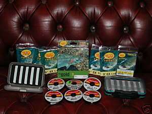 Rio Gold Fly Line 6wt, Leaders, Tippets & 2 Fly Boxes  