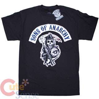 Sons Of Anarchy Reaper Logo Mens T Shirts 5 Size  Licensed  