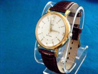   ? HANDSOME TIMEX MENS MAD MEN STYLE GOLD TONE AUTOMATIC WATCH  