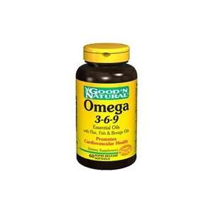 Omega 3 6 9 Flax Fish Borage 1200 mg   Promotes Cardiovascular Health 