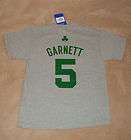 Boston Celtics Kevin Garnett #5 Kids T Shirt, Youth size Small 
