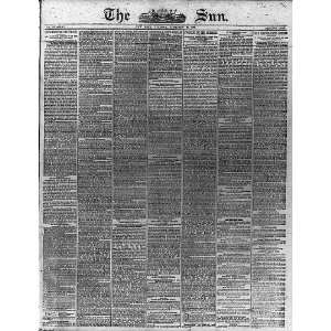  Newspaper,Presidential election of 1876,The Sun,NY,1877 