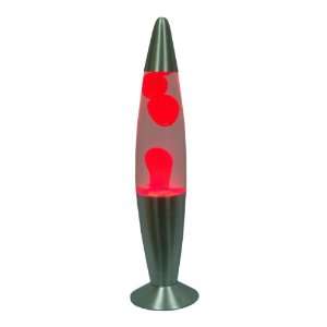   Lava Lamps   16.25 Tall   Red Wax With Clear Liquid 