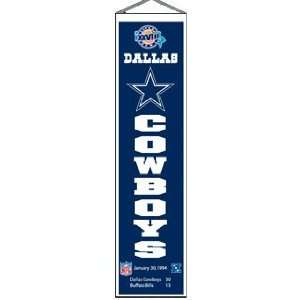  Dallas Cowboys NFL Super Bowl 28 Wool 8X32 Heritage 