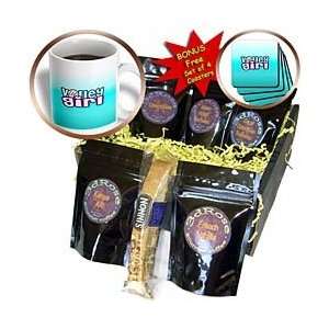 Deniska Designs Volleyball   Volley Girl on Aqua   Coffee Gift Baskets 