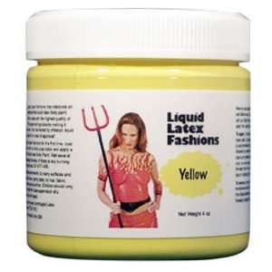  Ammonia Free Liquid Latex Body Paint   4oz Yellow Beauty