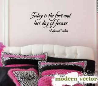 Edward Cullen Twilight Vinyl Wall Quote Decal Lettering  