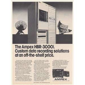  1984 Ampex HBR 3000i Digital Data Recorder Print Ad (52772 