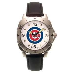  Chicago Cubs Mens Pro Leather Watch