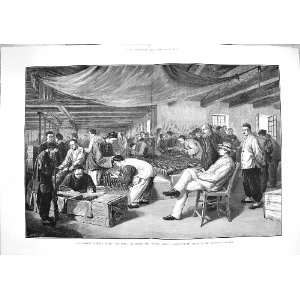   1883 EXAMINING PACKING CHINESE RIFLES ARSENAL SHANGHAI