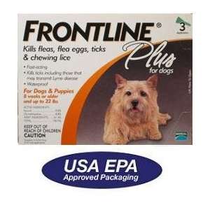  PLUS for Dogs Flea & Tick 0 22 lbs Orange 3 Months: Pet Supplies
