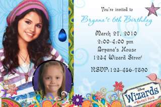 WIZARDS OF WAVERLY PLACE BIRTHDAY PaRtY INVITATIONS  
