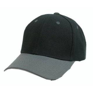 Decky Plain Blank Baseball Hats Adjustable Velcro Caps (Many Colors 